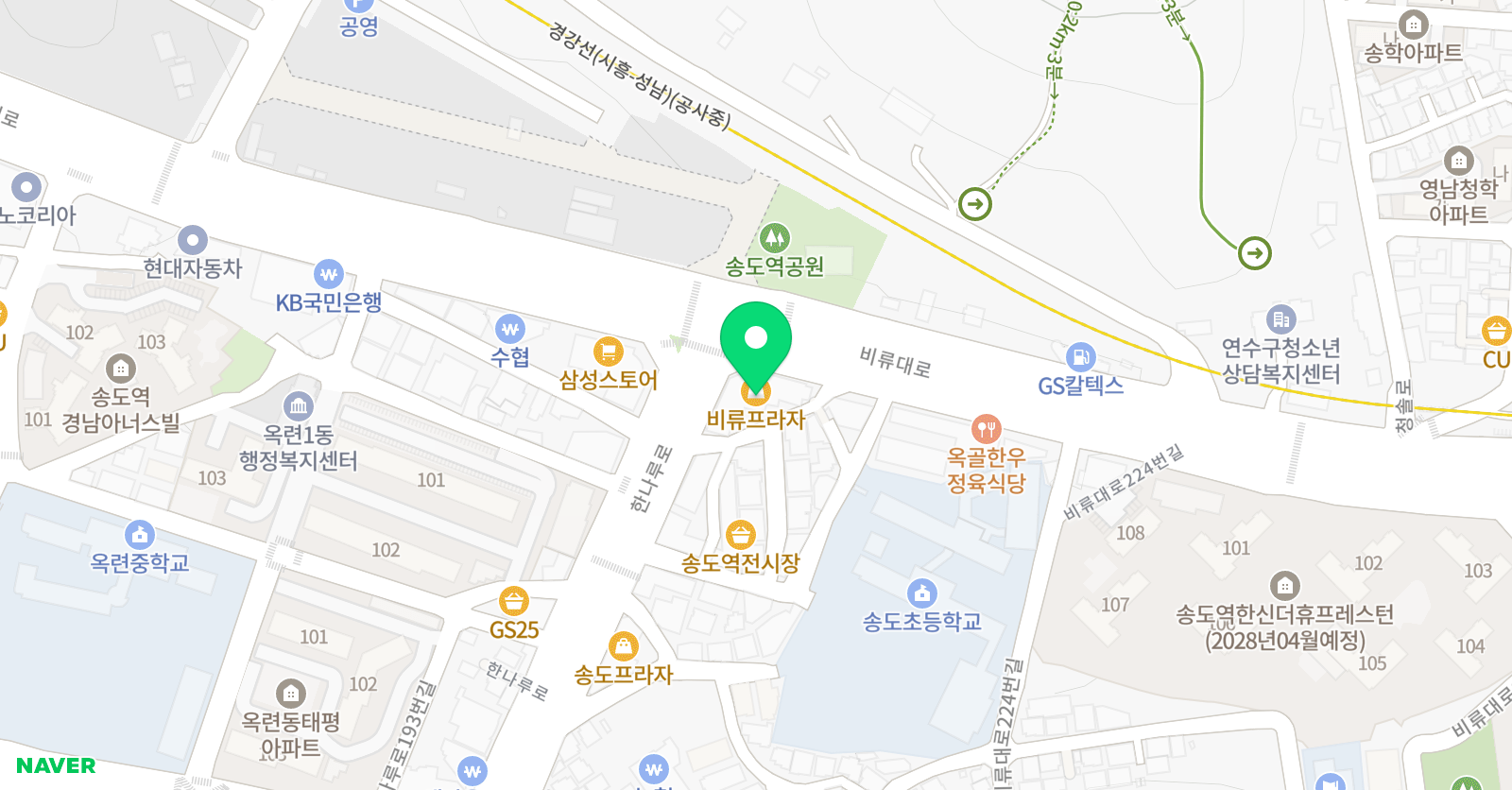 청학클래스 학원 위치