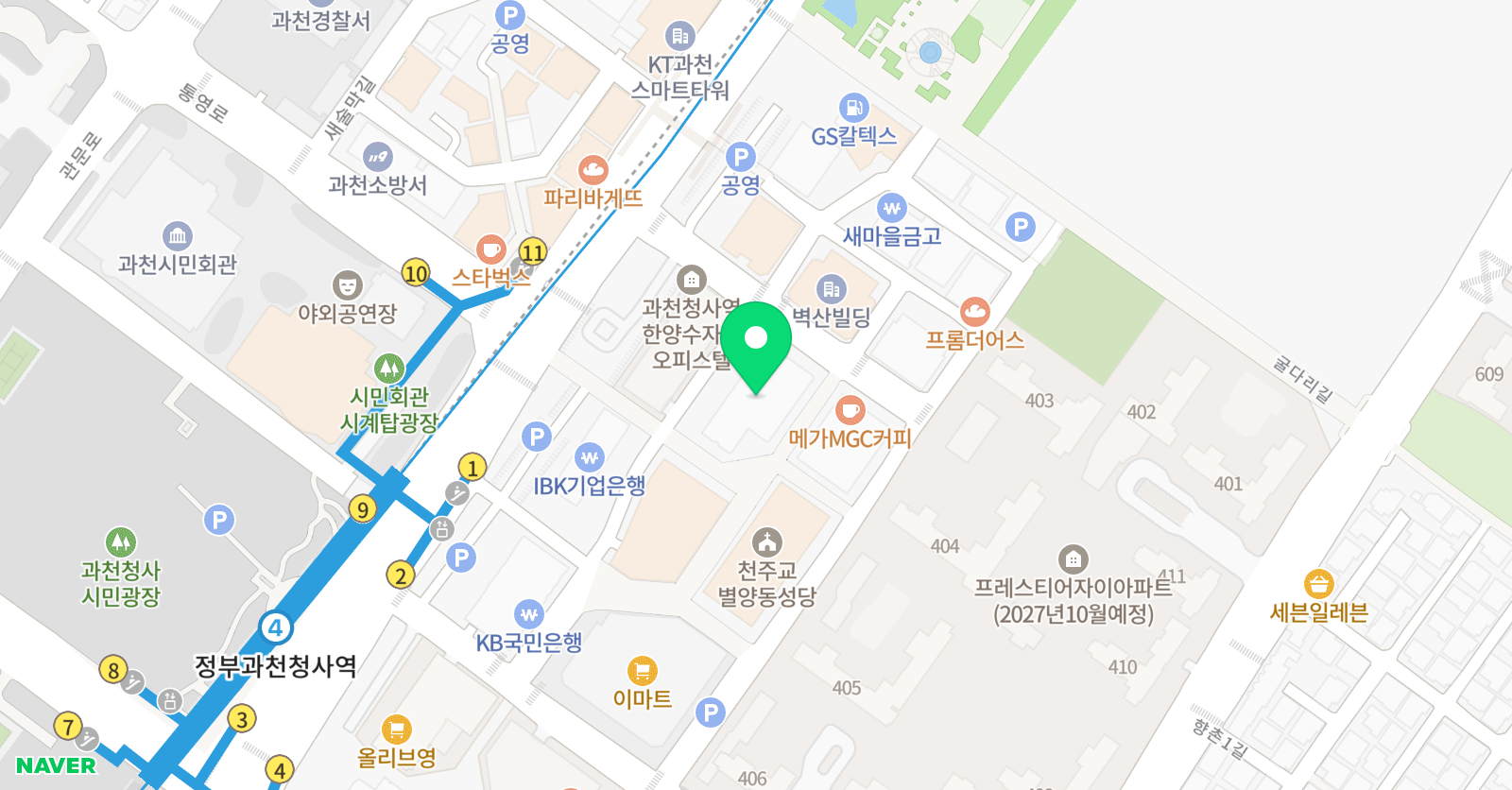 맨투맨 권수학 학원 과천원 위치