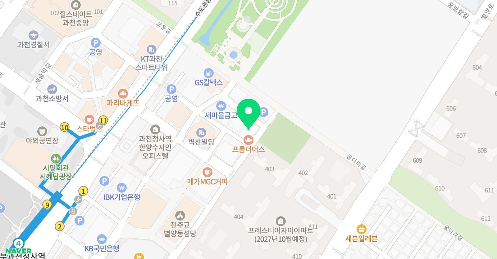 등대지기학원 제2관 위치