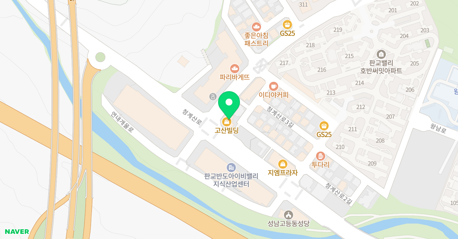 써밋 영어학원 위치