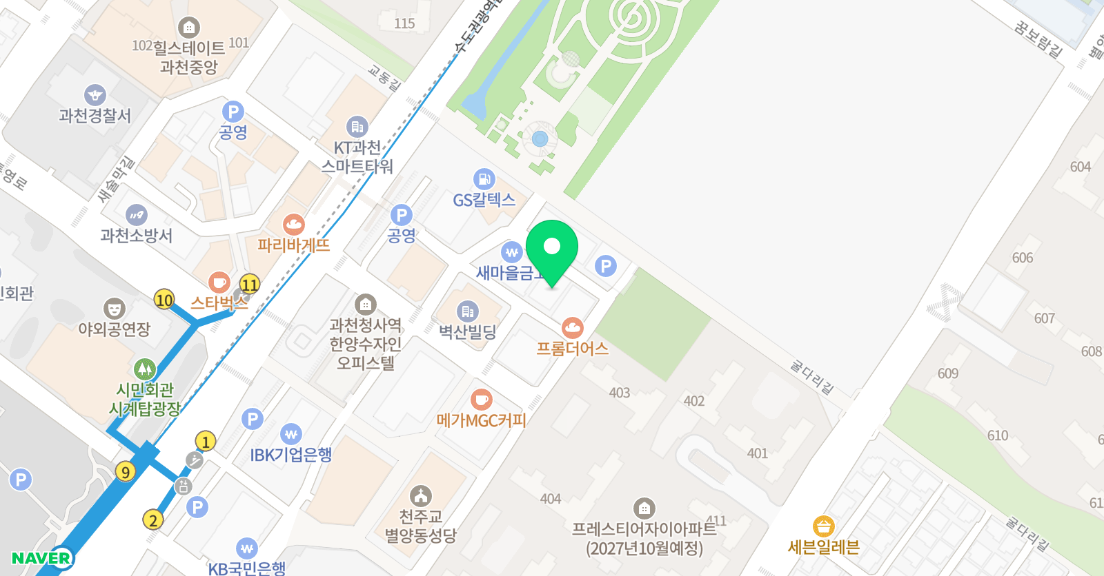 생각하는황소 과천점 위치