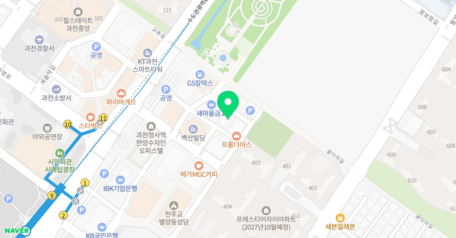 강산 국어학원 위치