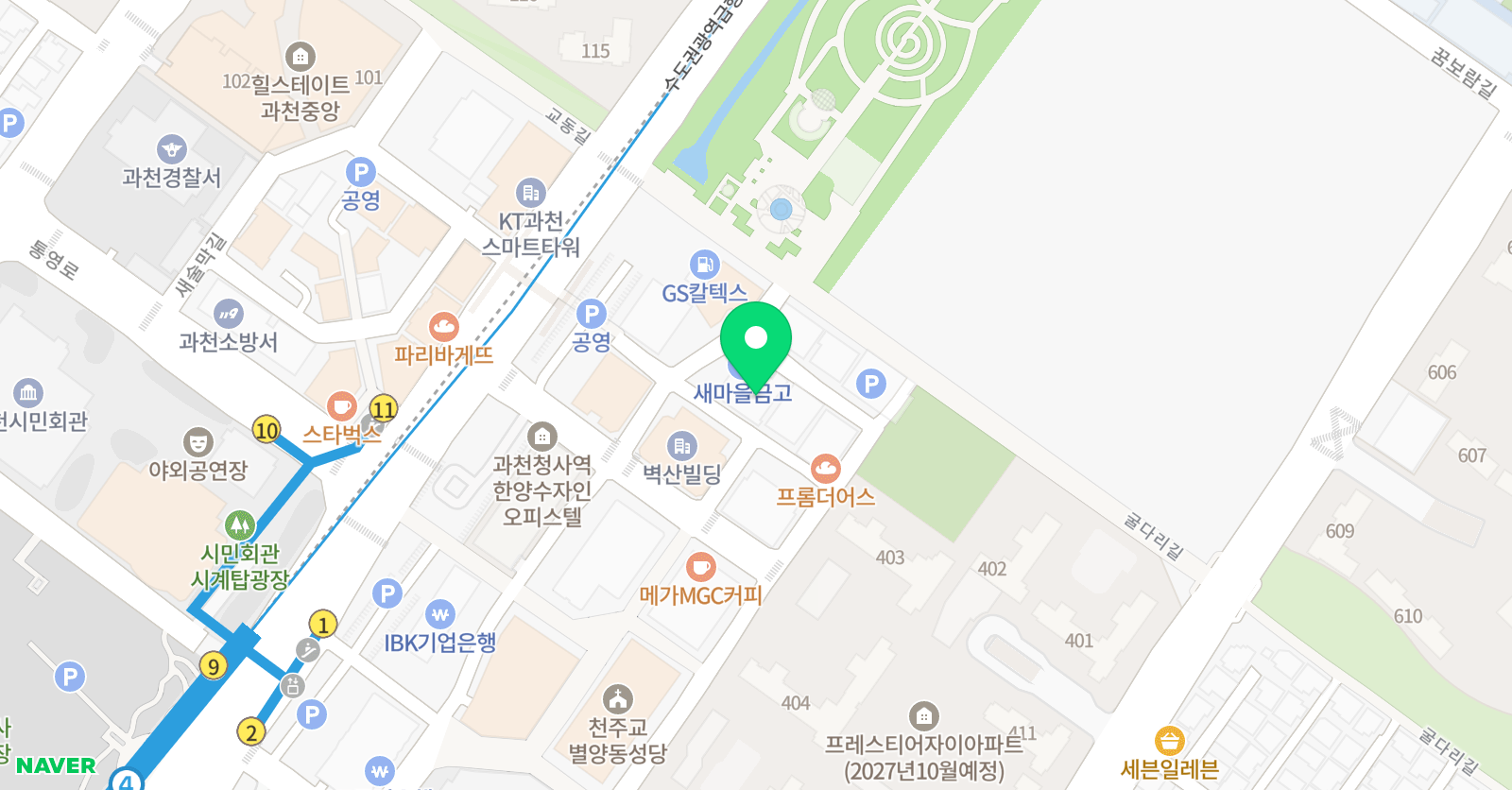 더대치프라임 학원 위치