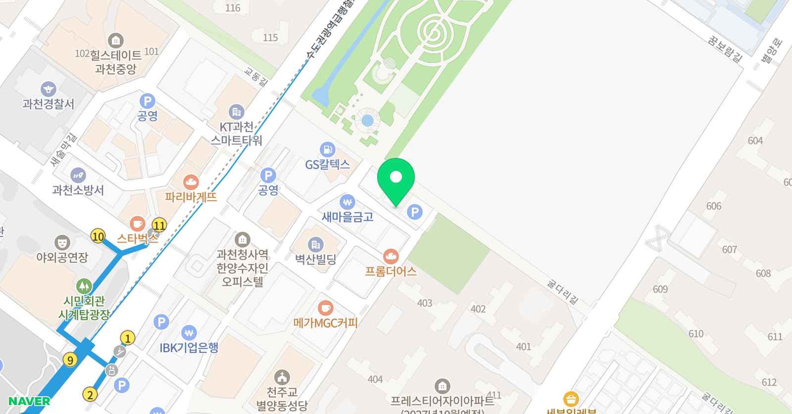 더대치프라임 수학관학원 위치