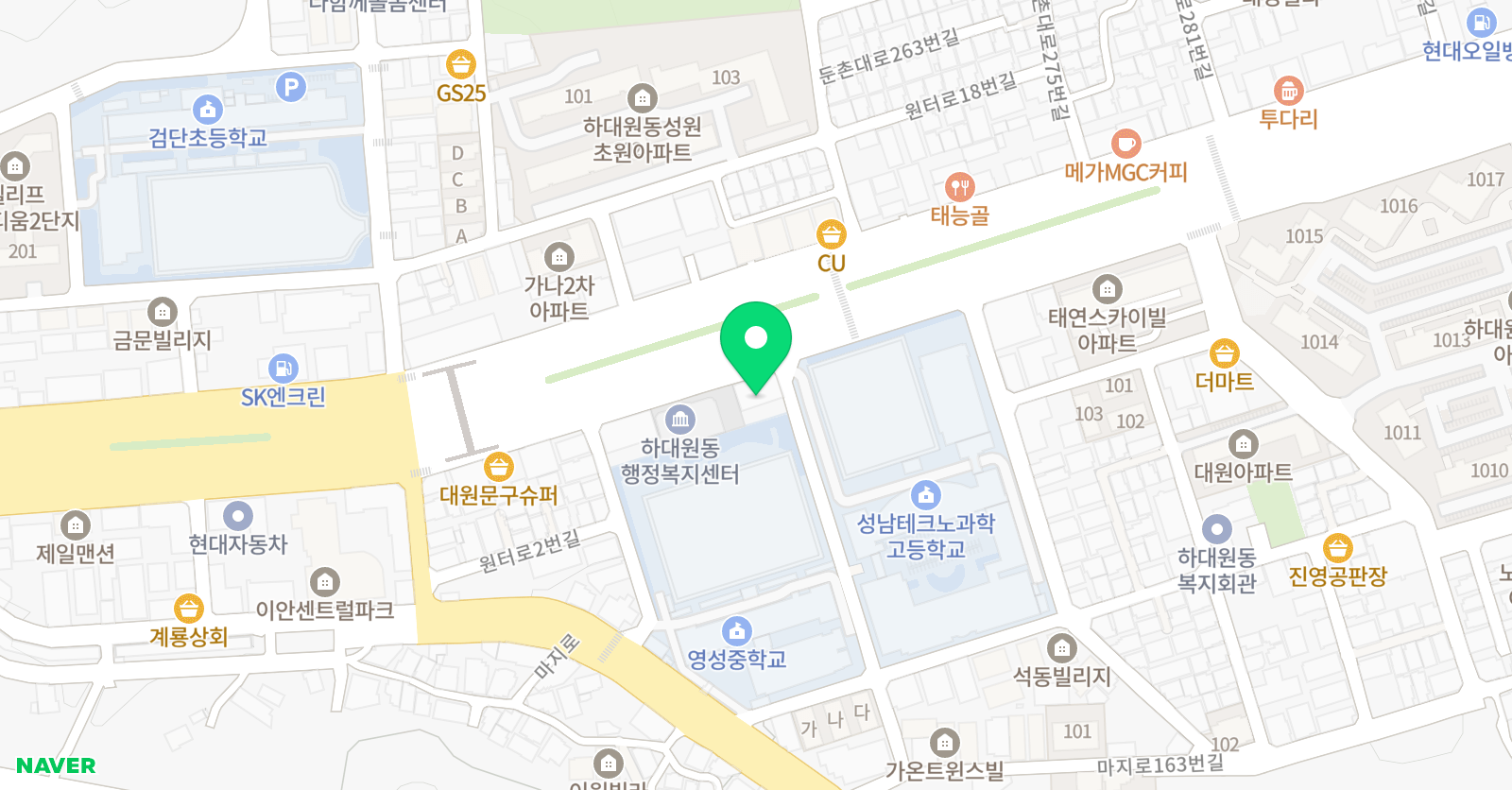 신수 태권도장 위치