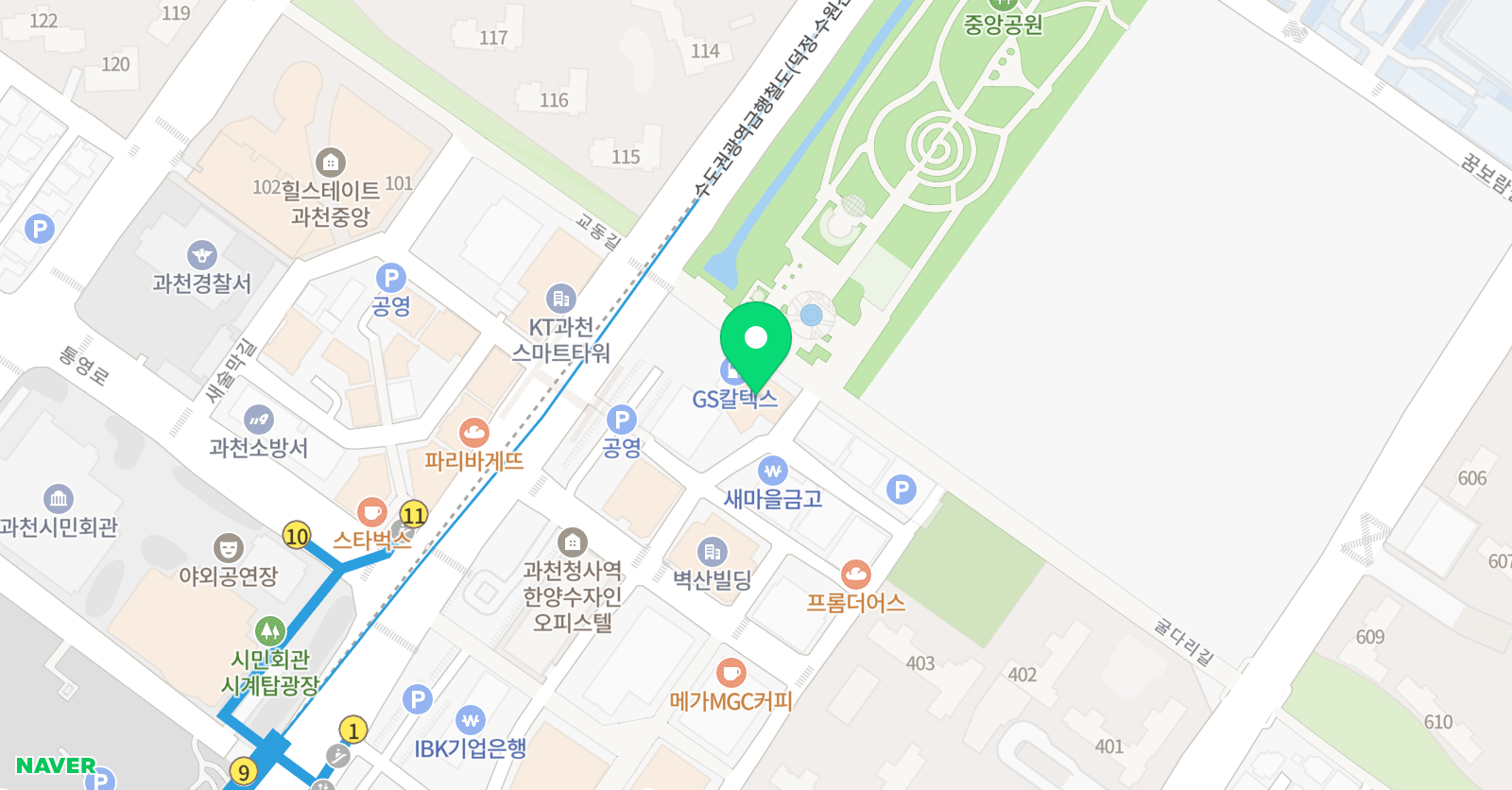 지혜의숲 논술학원 위치
