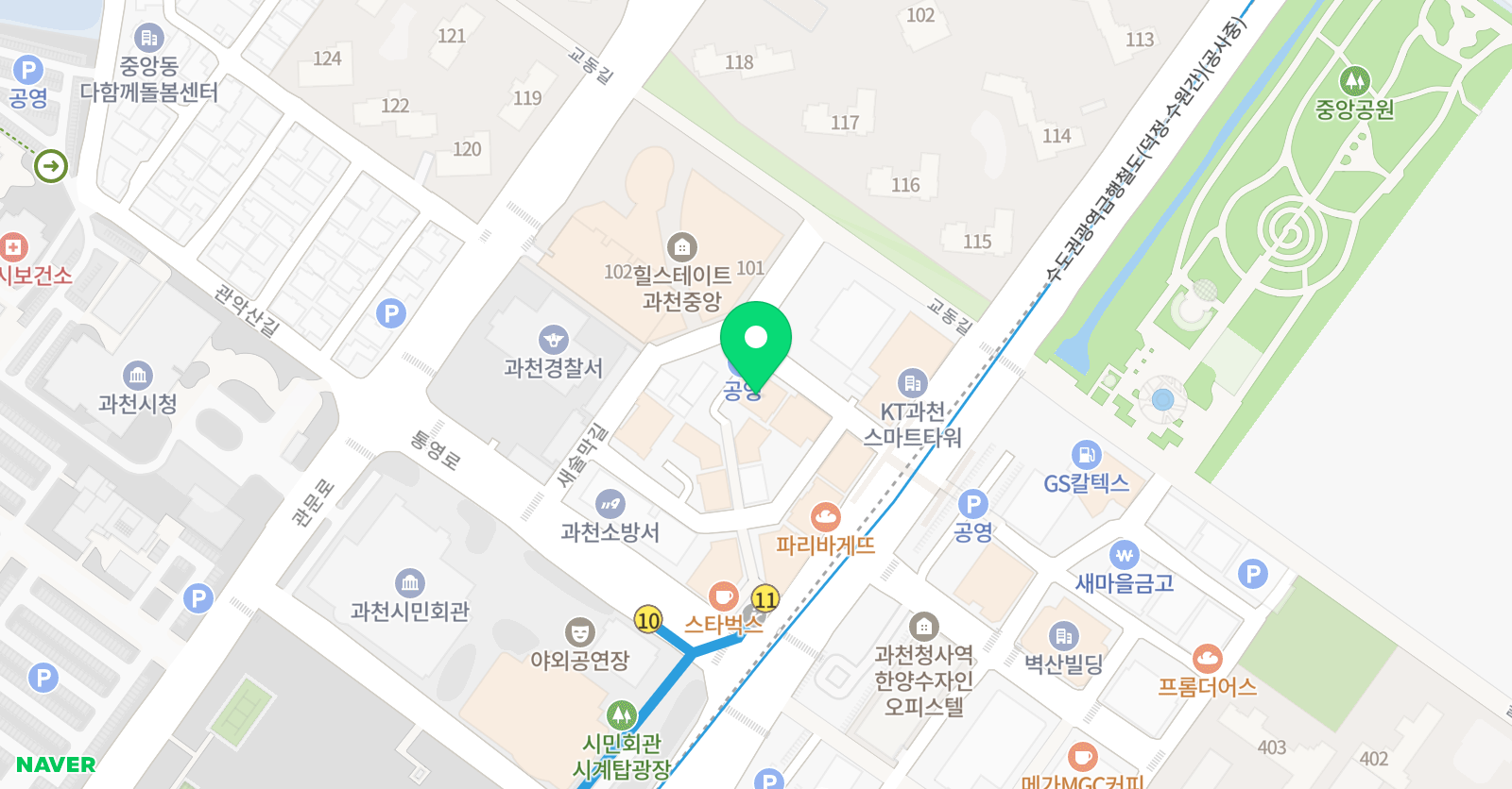 직관의재발견학원 위치