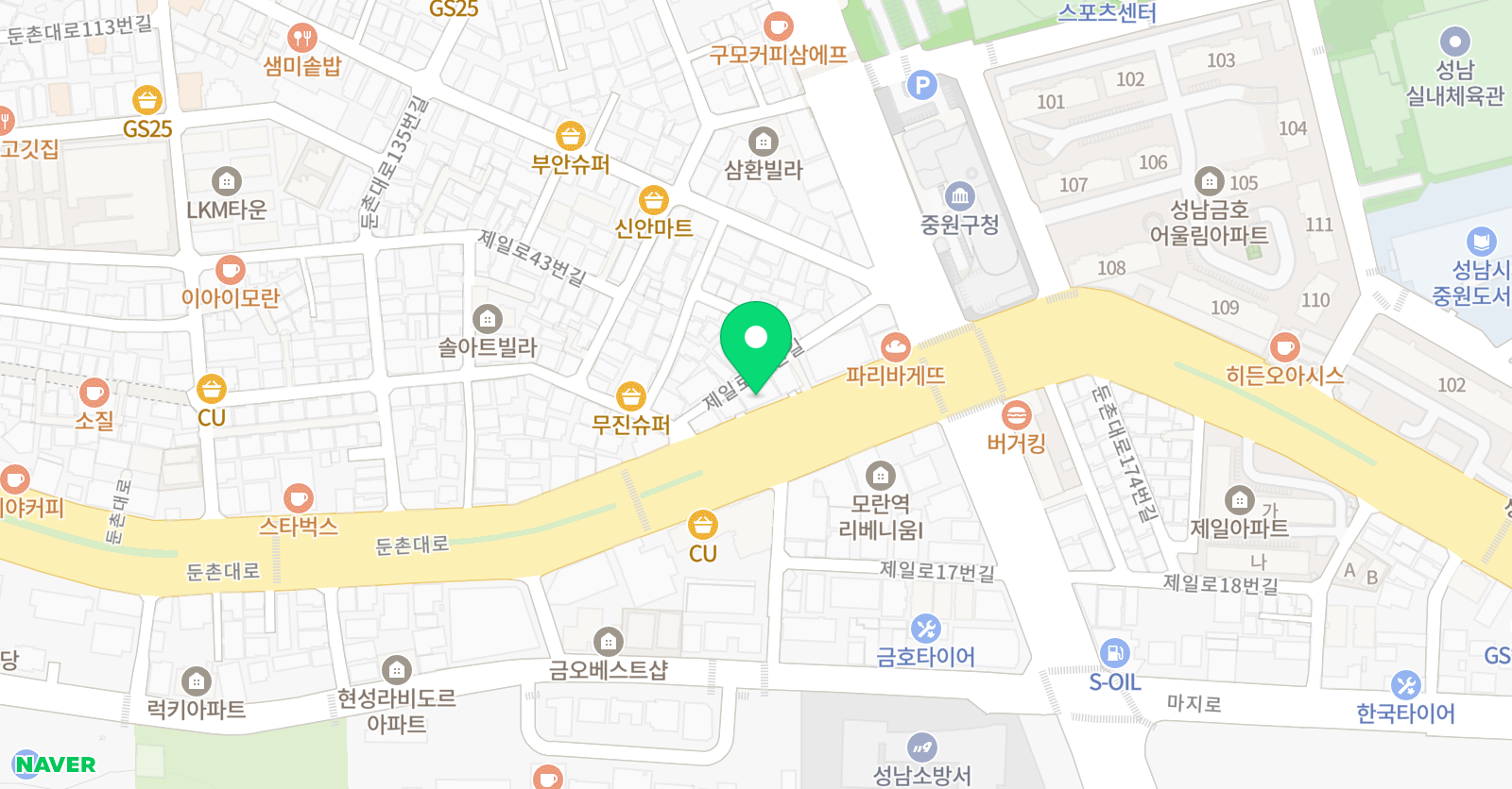 디와이 영어수학학원 위치