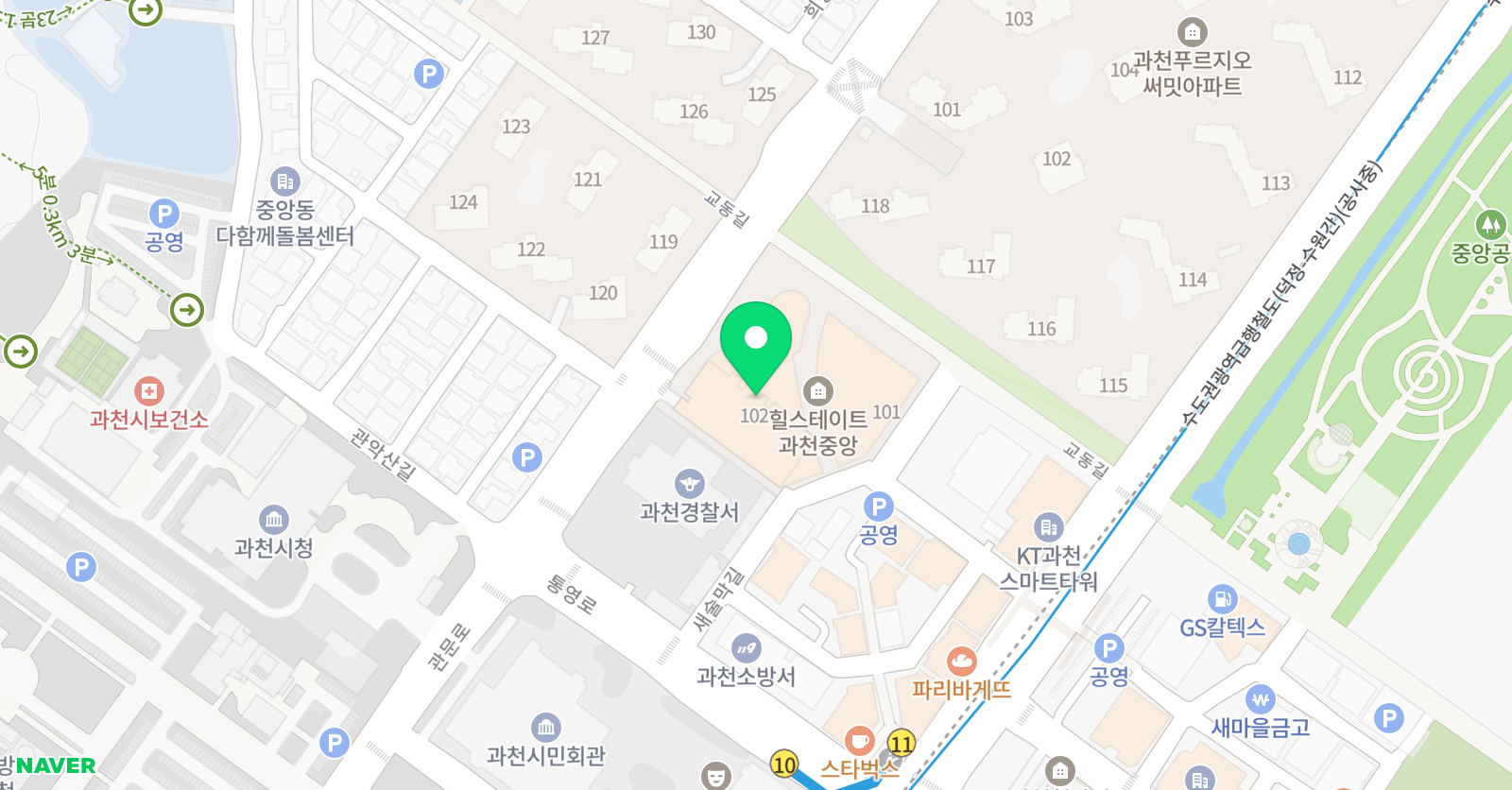 미술로생각하기 과천중앙센터 위치