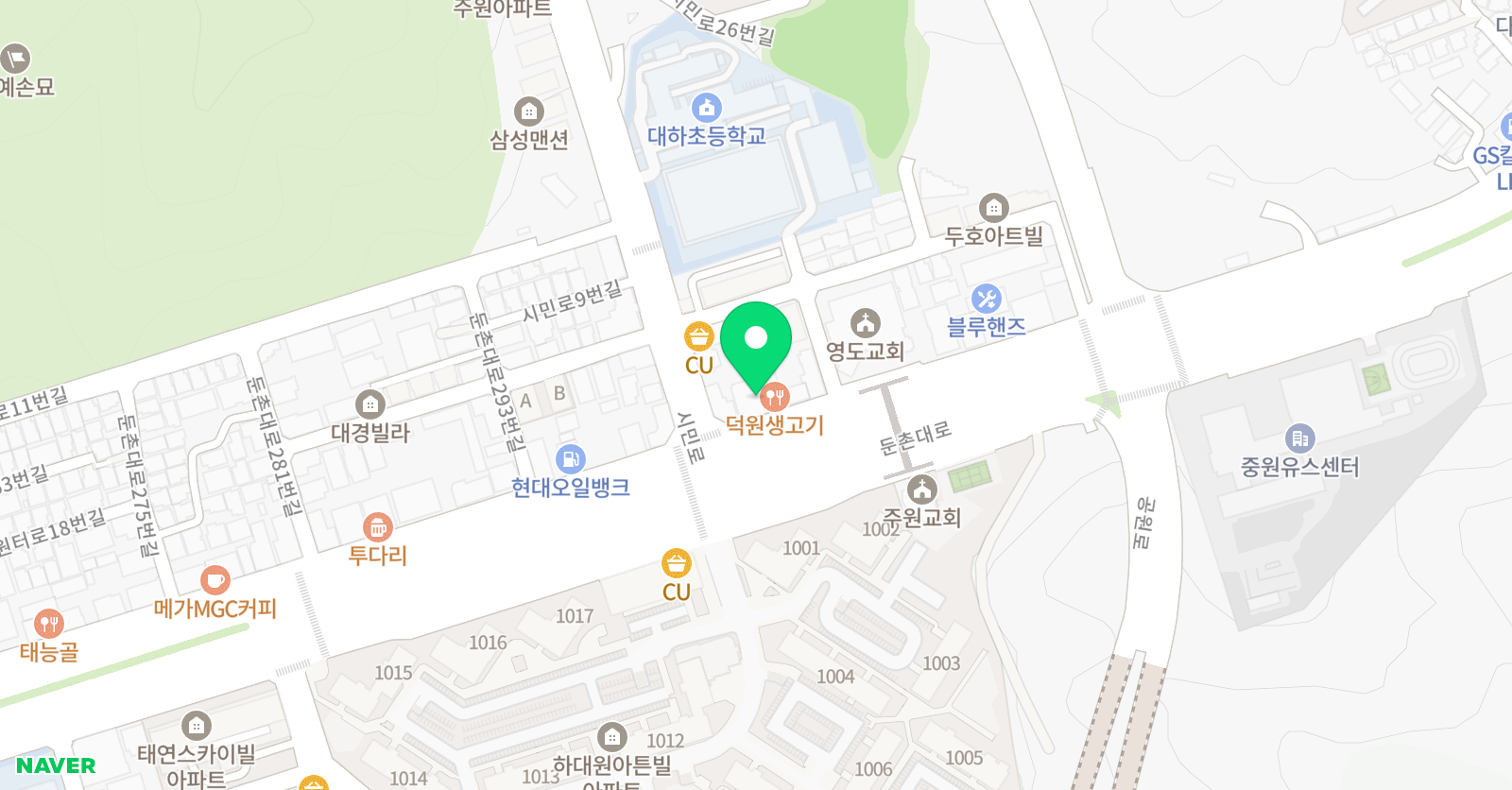 한솔플러스하대원 수학교습소 위치