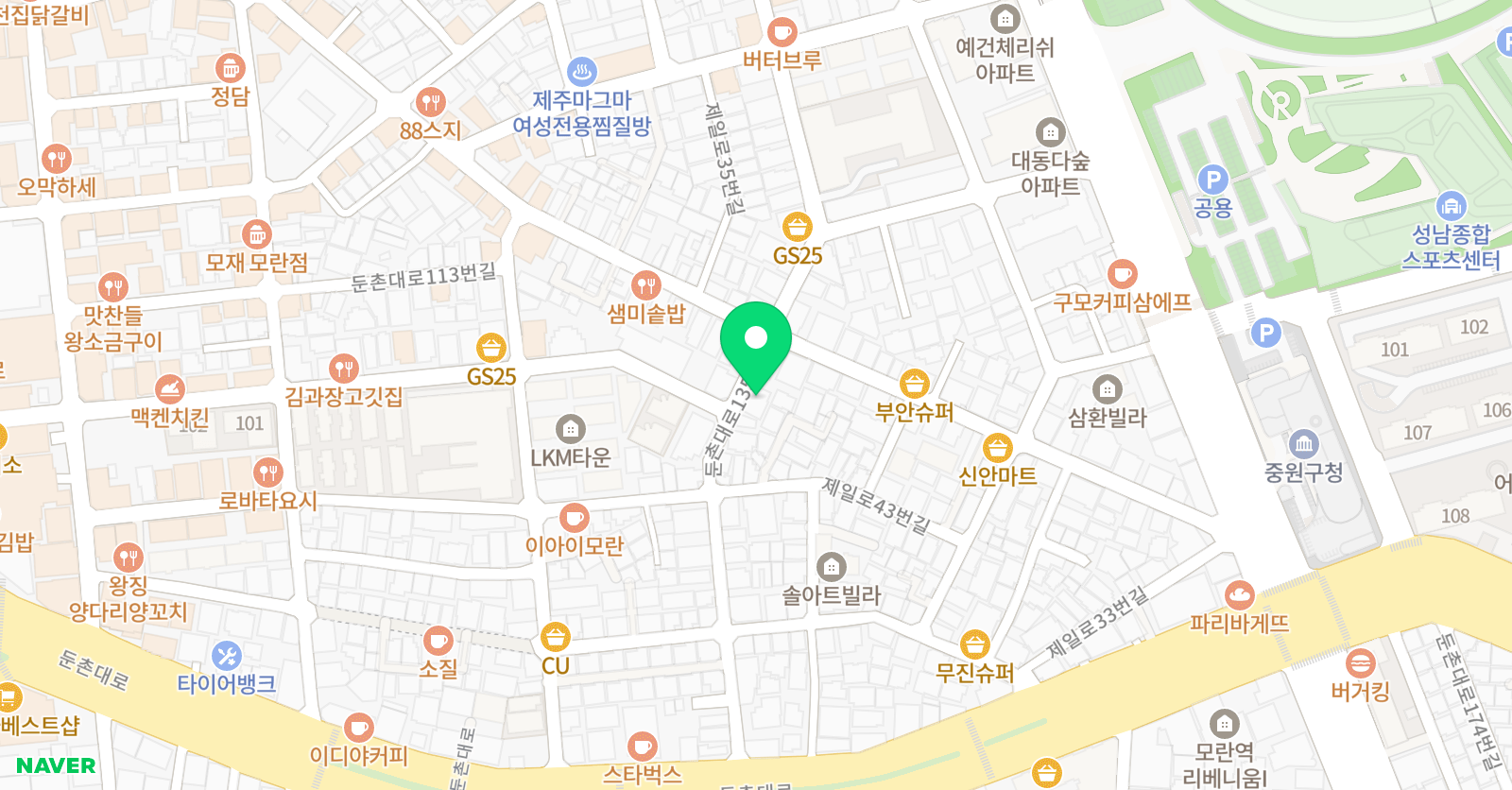꿈이있는 영어교습소 위치
