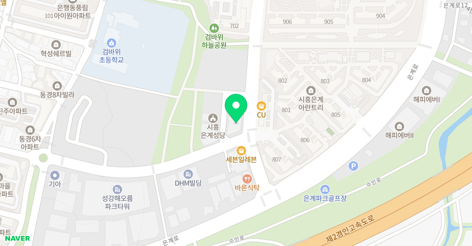 은계 키즈펀 태권도 위치