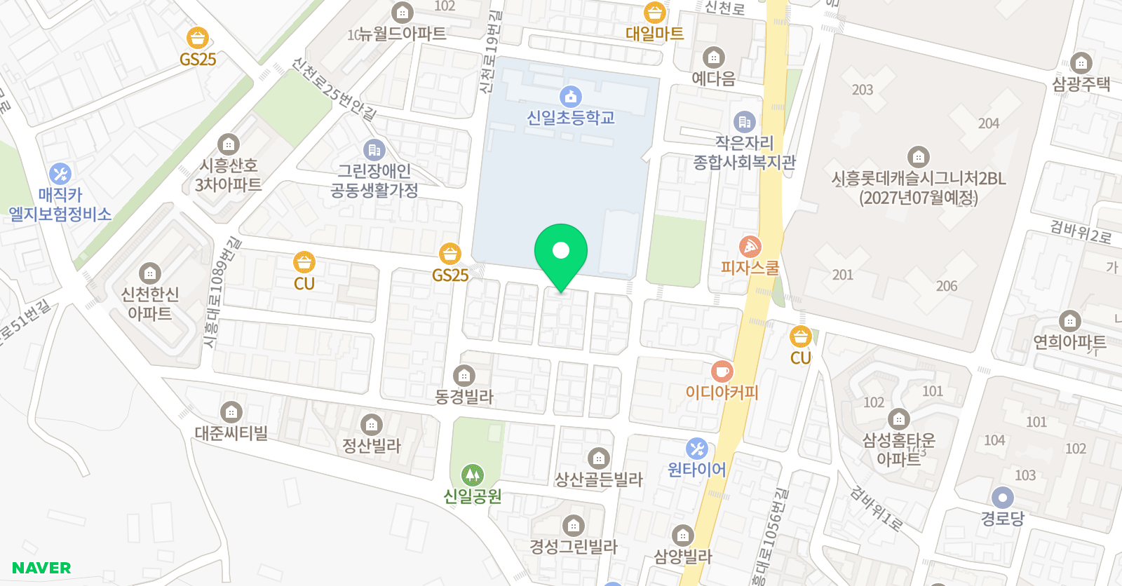 예닮 음악학원 위치