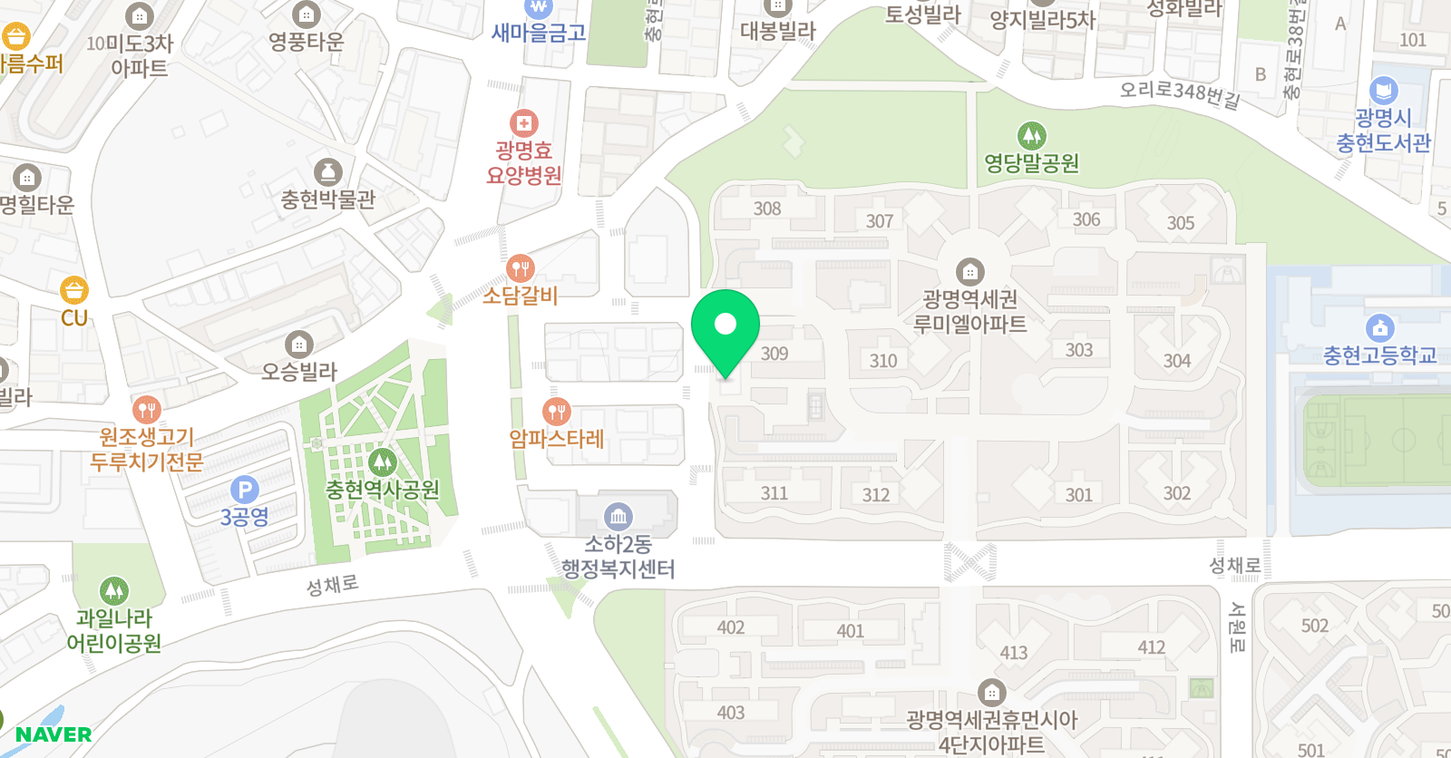 아트숲 미술교습소 위치