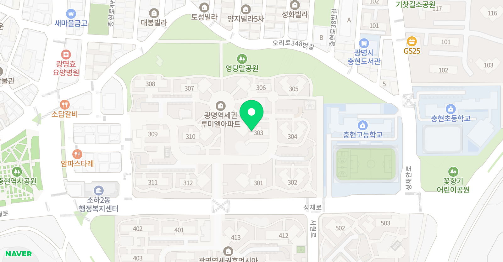 기탄 사고력교실 경기광명역세권휴먼시아교실 위치