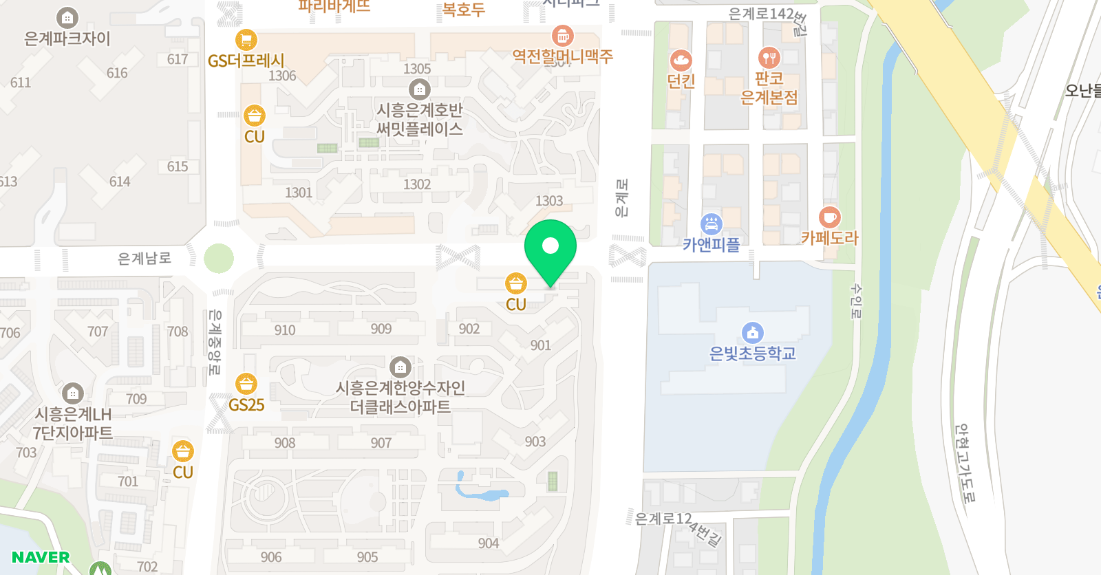 스마트해법 수학학원 한양수자인 위치