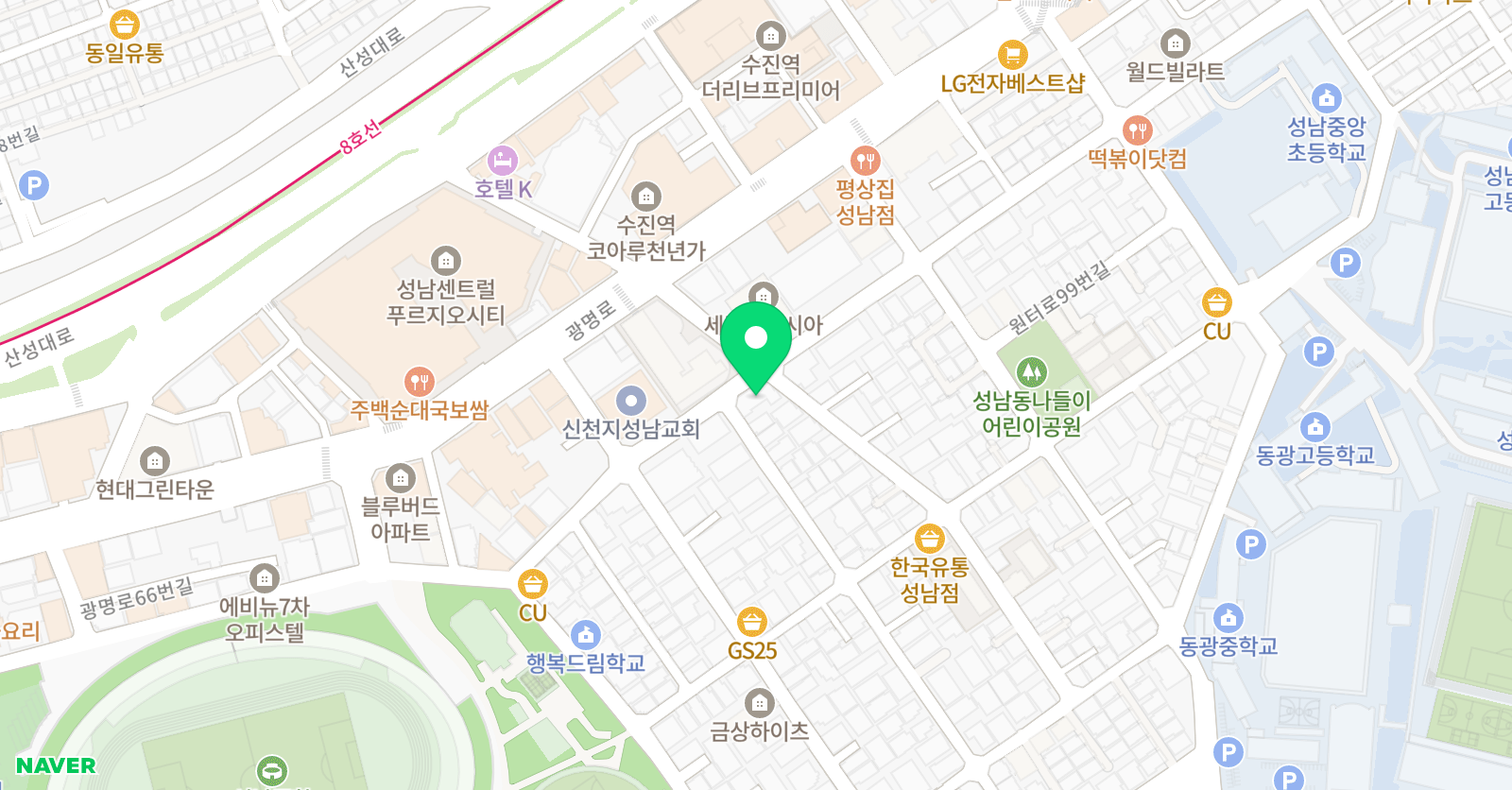 인서울학원 위치