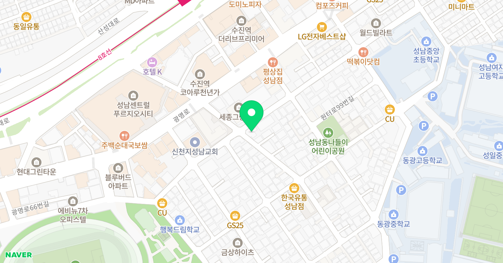 알찬학원 위치