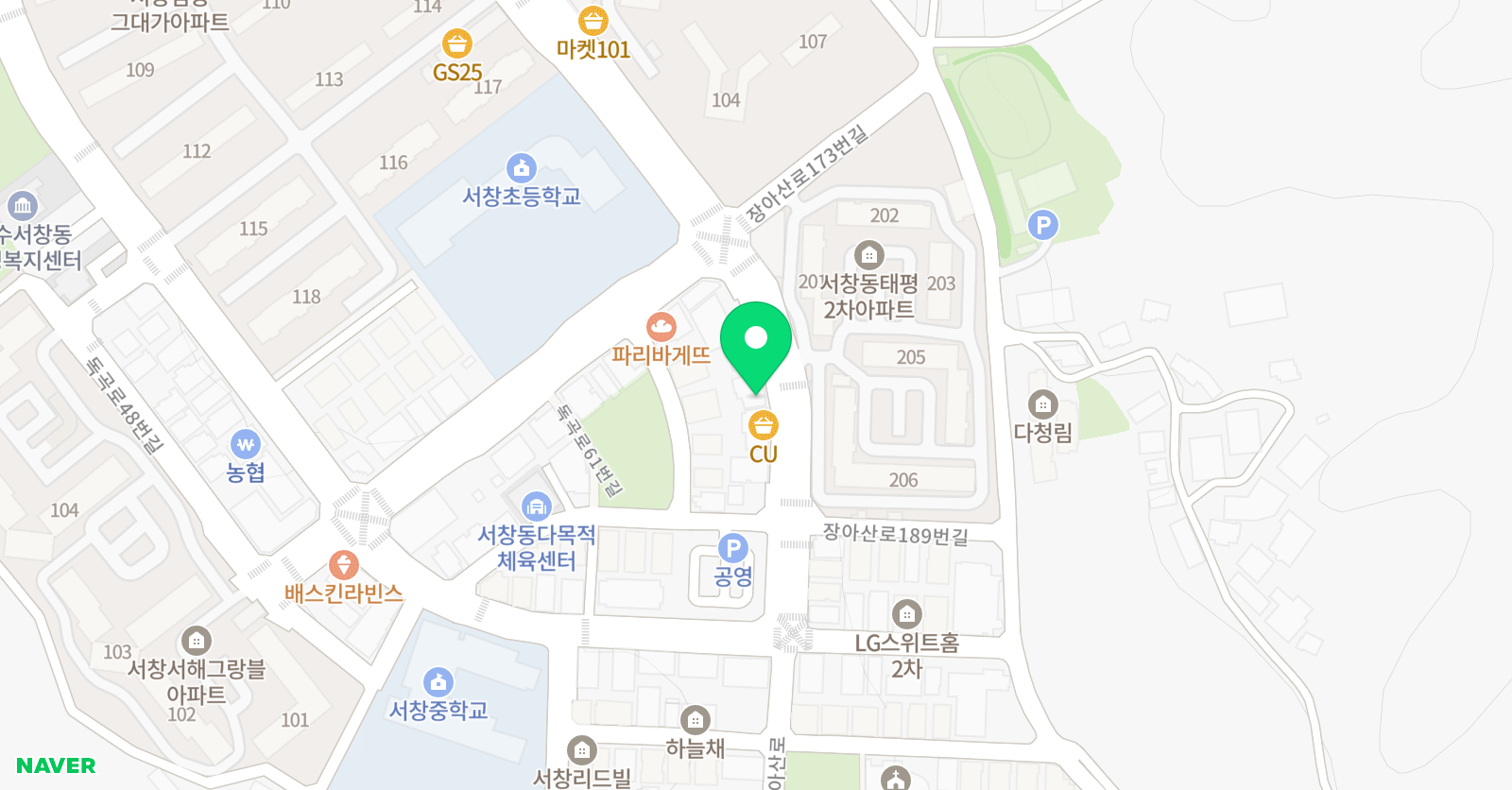 상상에듀플러스 학원 위치