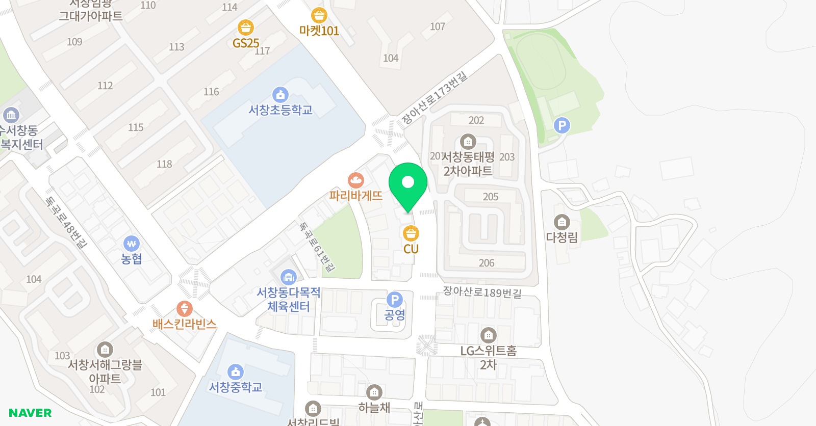 아뜰리에벨 미술학원 위치