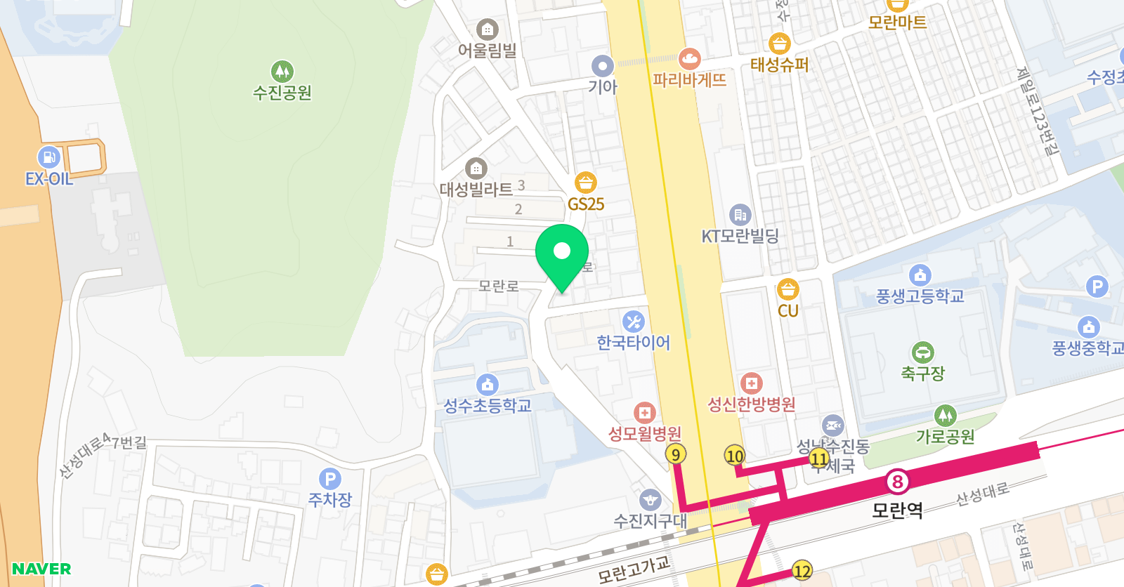 뮤엠 영어 성수초점 위치