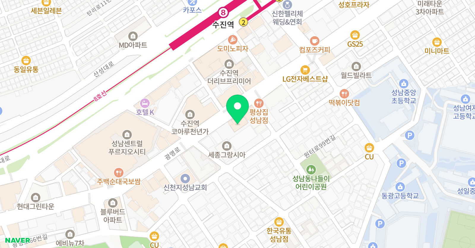 아이콘 수학학원 위치