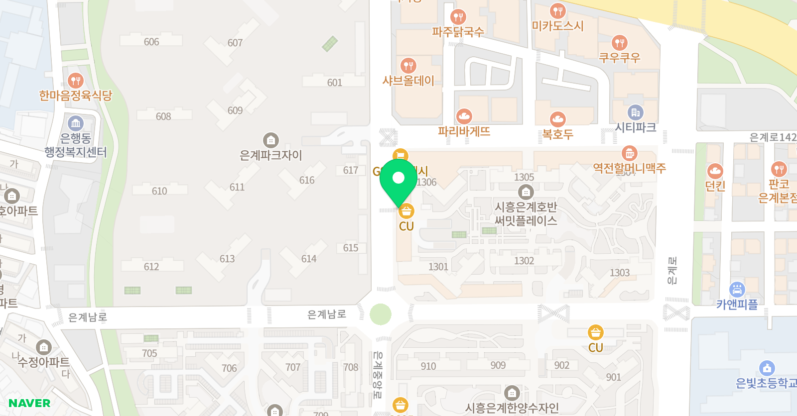 윤선생 우리집앞 영어교실 은계호반자이점 위치