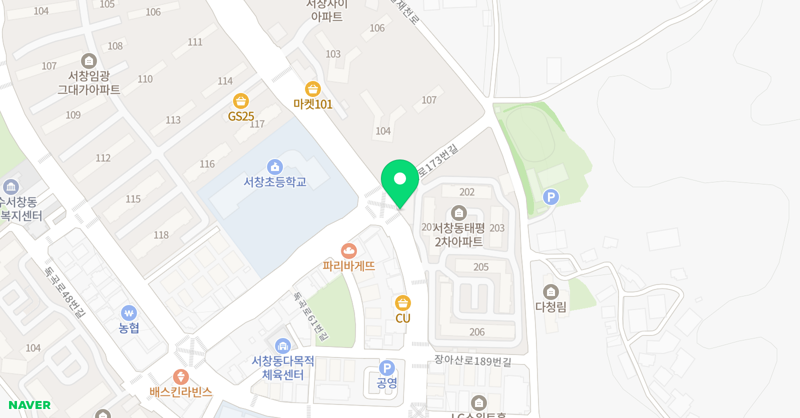 잉글리시아이 SAC영어학원 위치