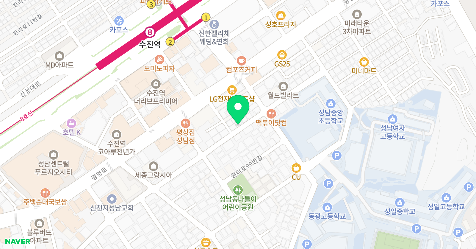 한솔플러스 중앙 수학교습소 위치