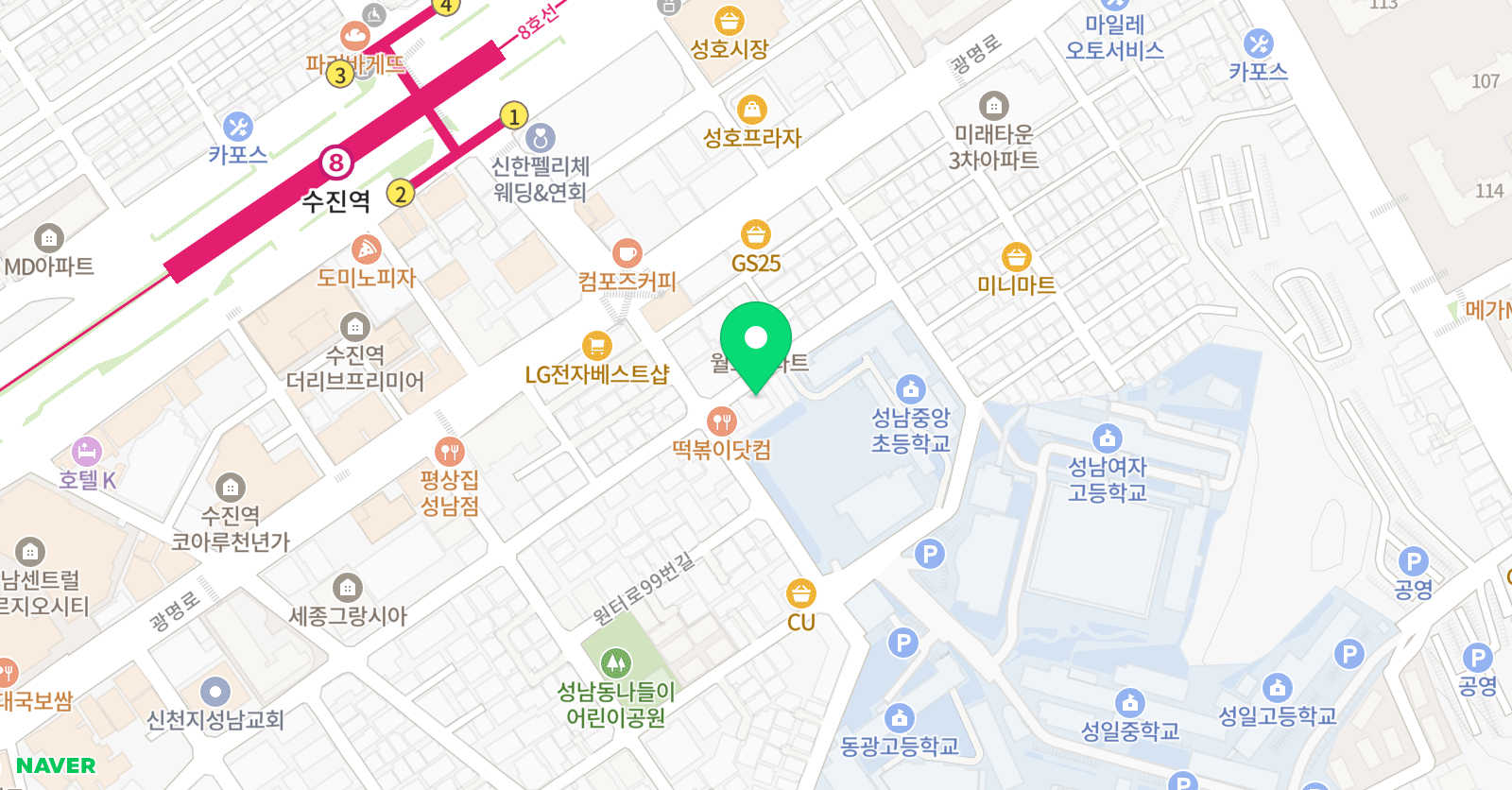 카이젠 영수전문학원 위치