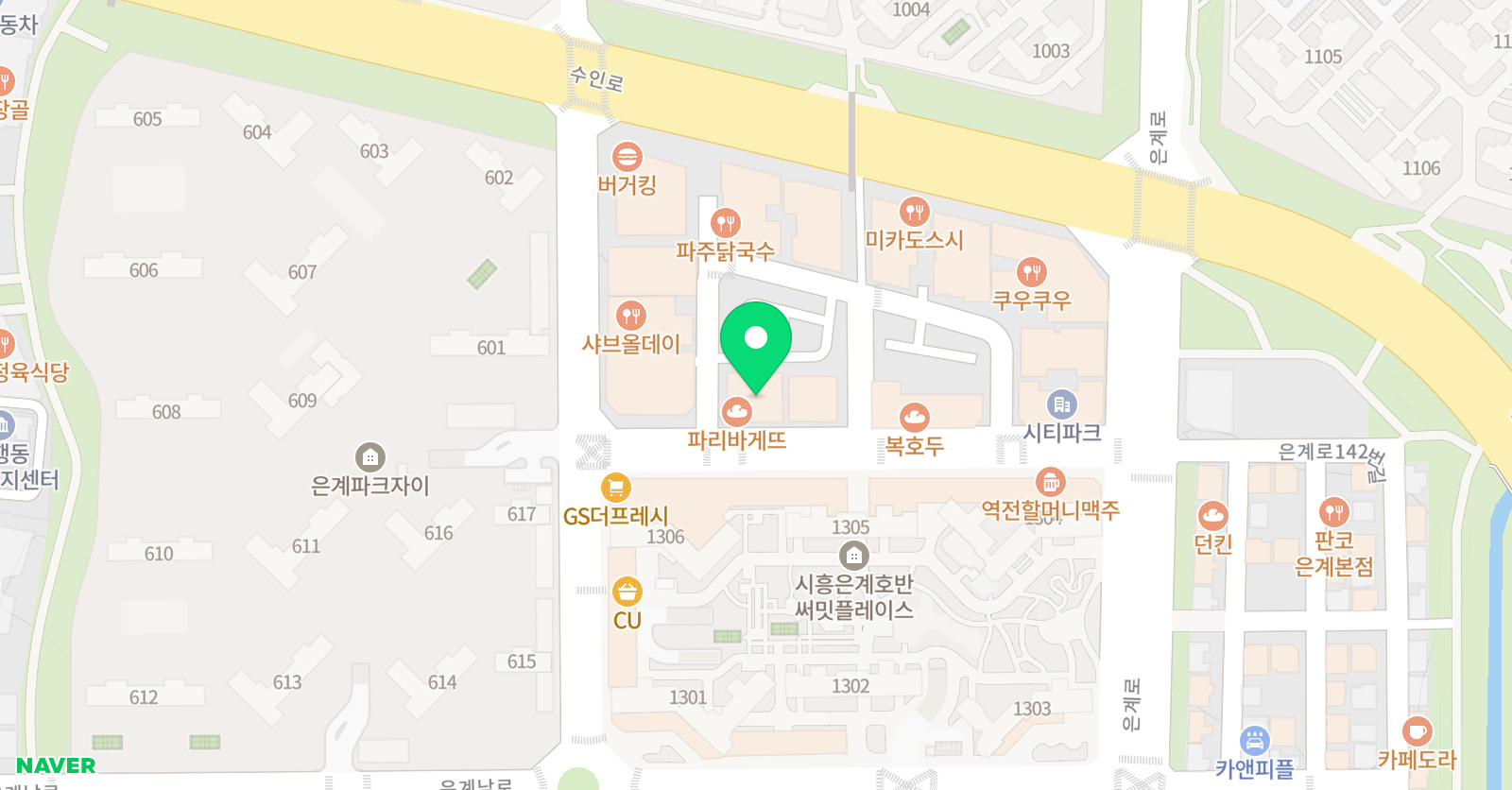 스파르타샘 학원 시흥은계센터 위치