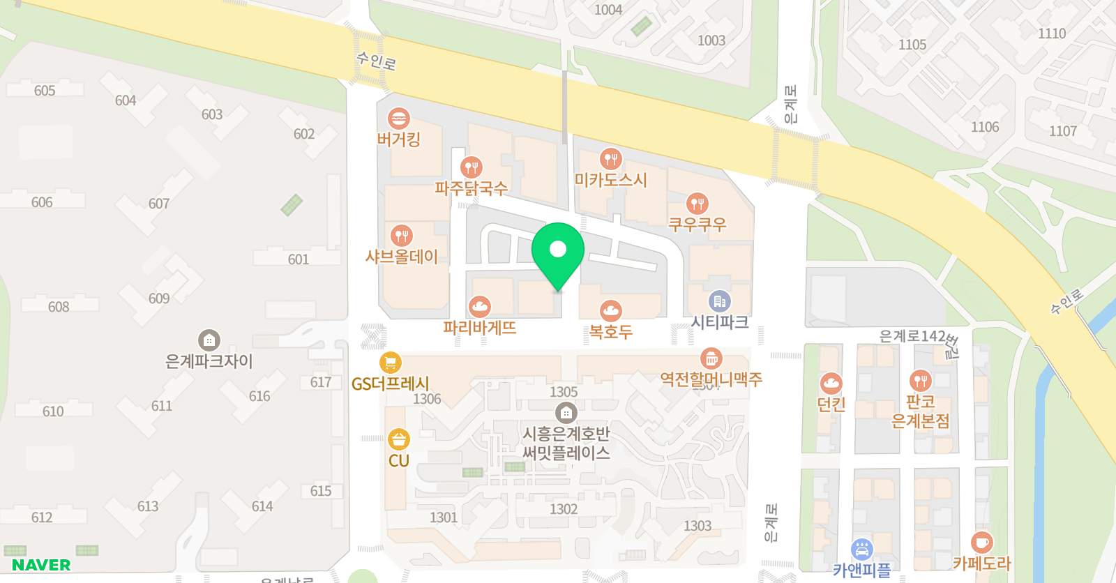 원포인트 수학학원 본관 위치