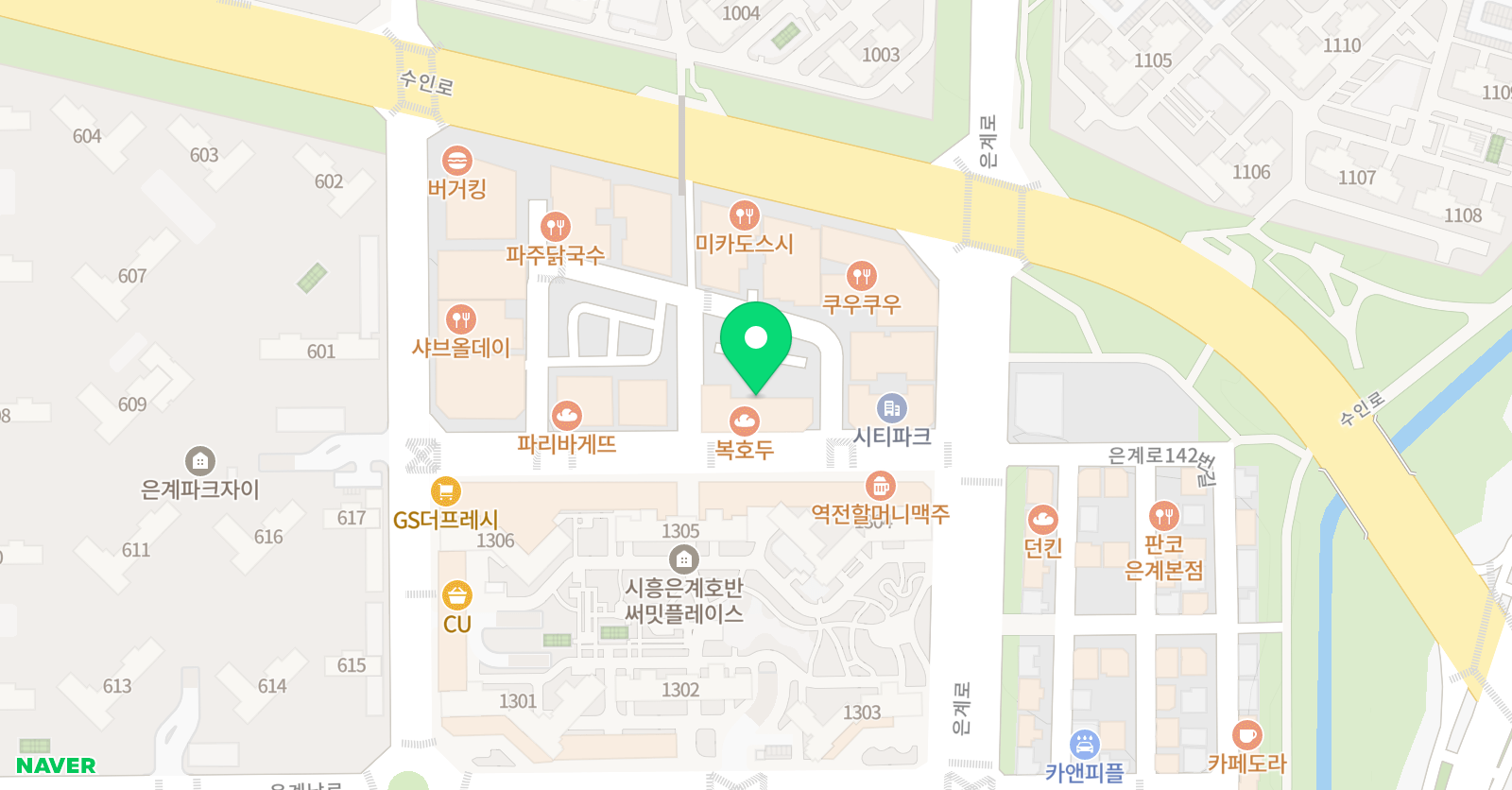 유레카 영수학원 은계본원 위치
