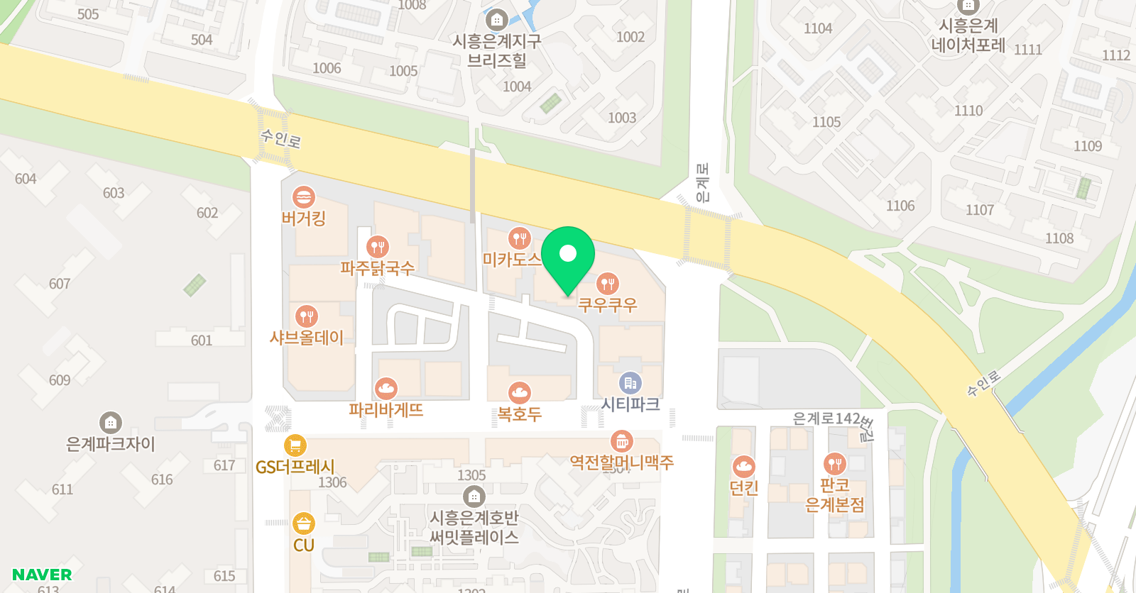 홍성문 펜타 수학학원 위치