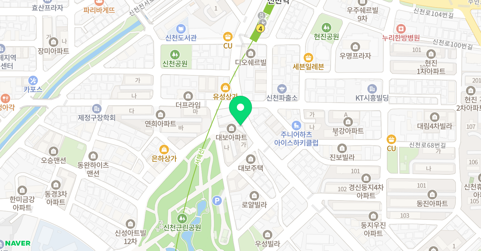 이안아카데미 학원 위치