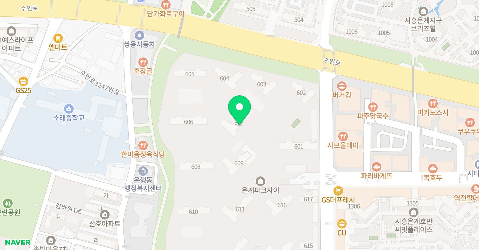 은계자이 수학공부방 비법수학 위치