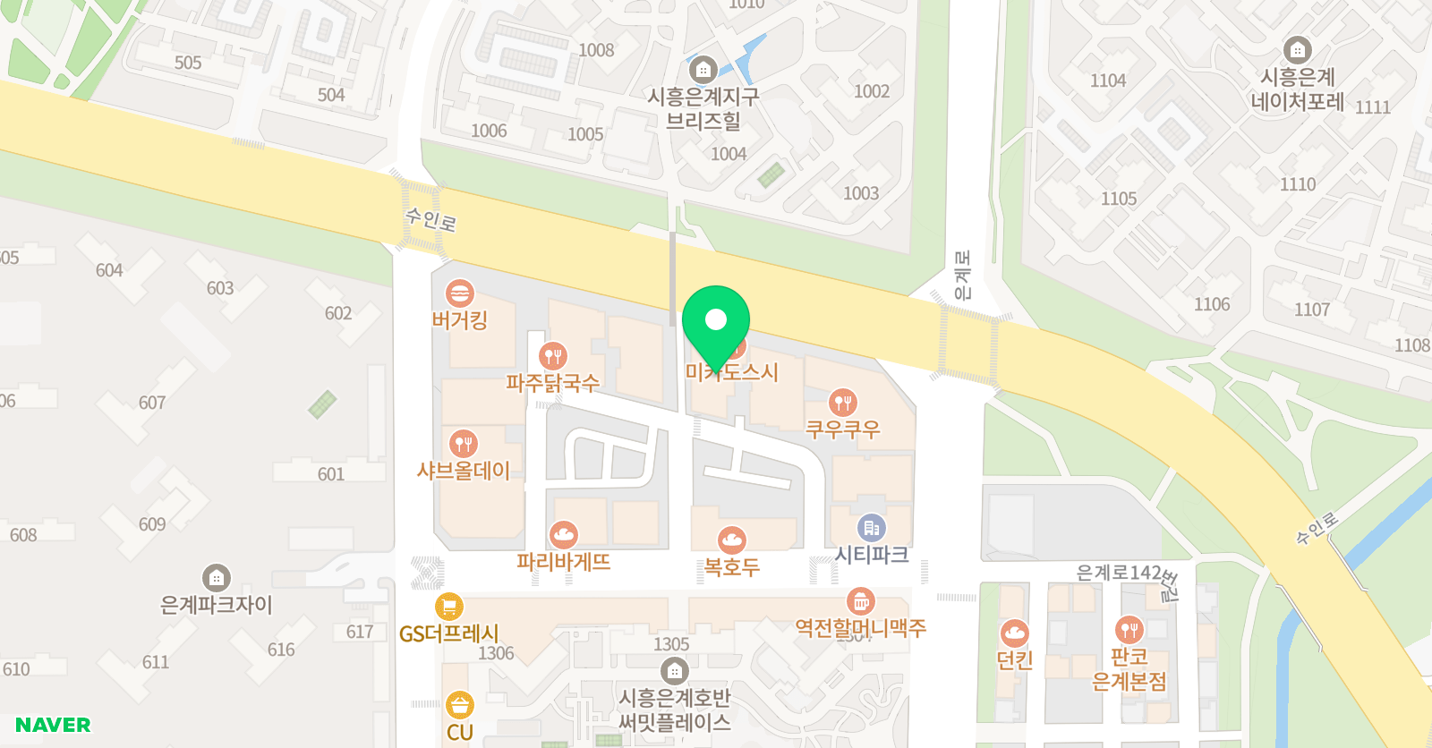 씨투엠 W에듀 수학국어학원 위치