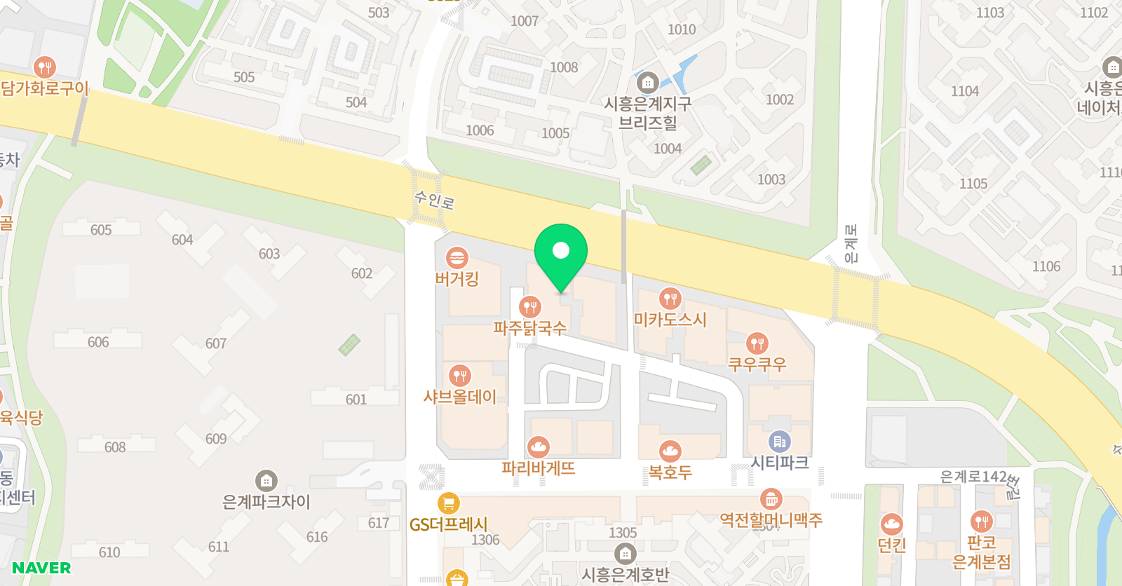 북꼬리 은계센터 위치