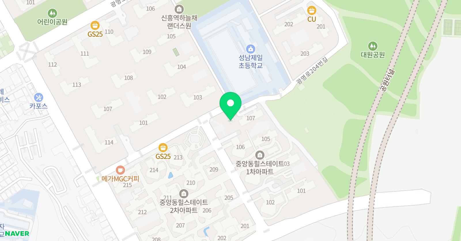 연세브레인 학원 위치