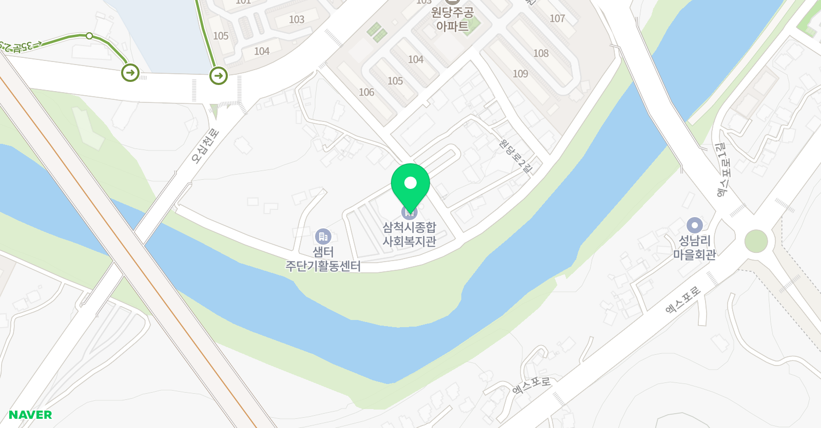 삼척시종합사회복지관 수영장 위치