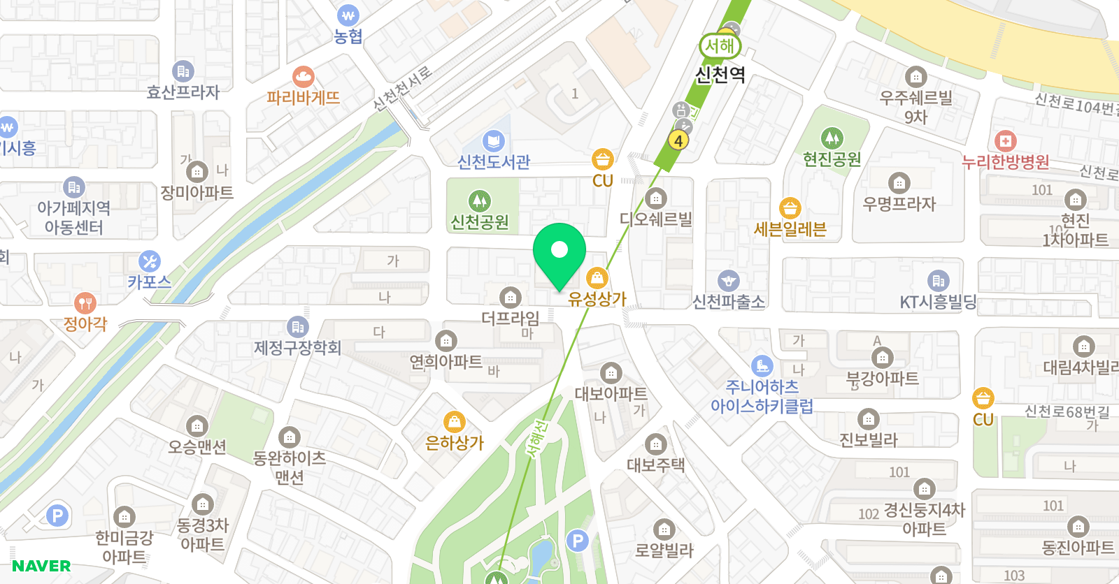 나무와햇살 위치