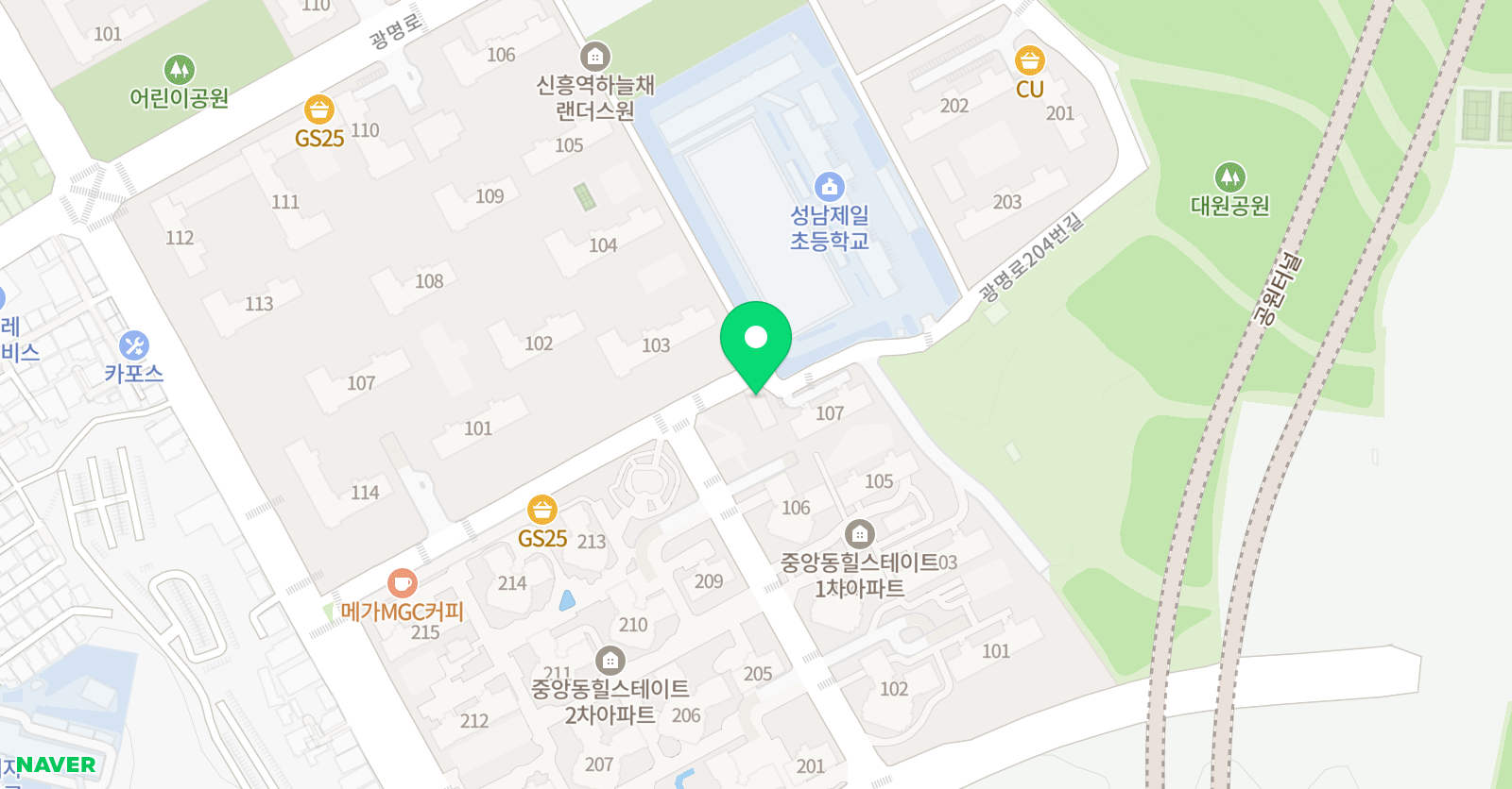 삼성 영어 제일학원 위치