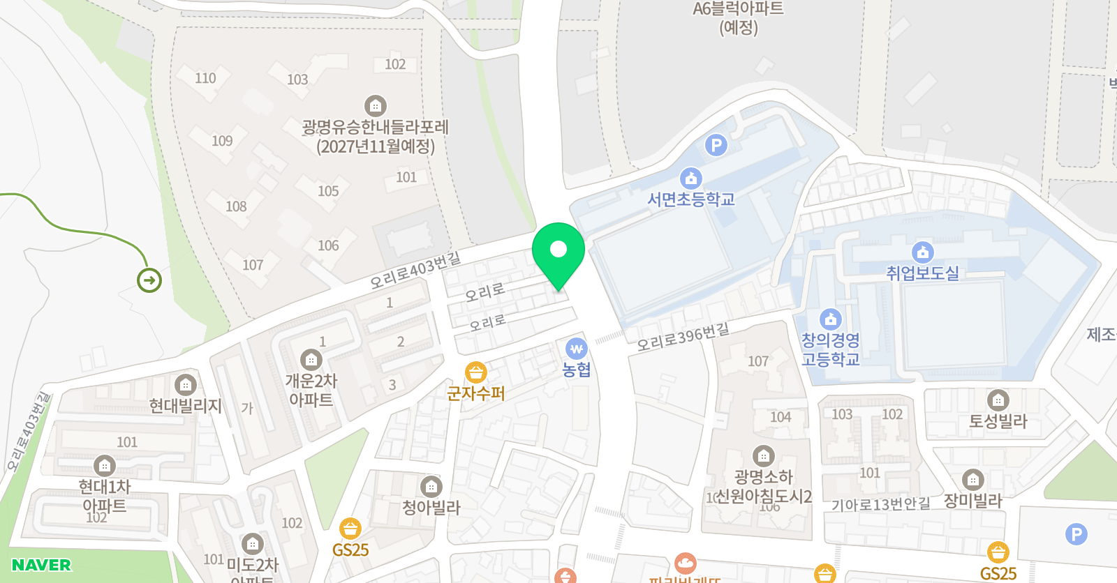 태권파이브 태권도장 위치
