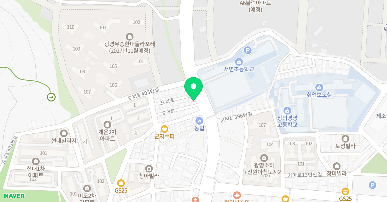 이지 어학원 소하캠퍼스 위치