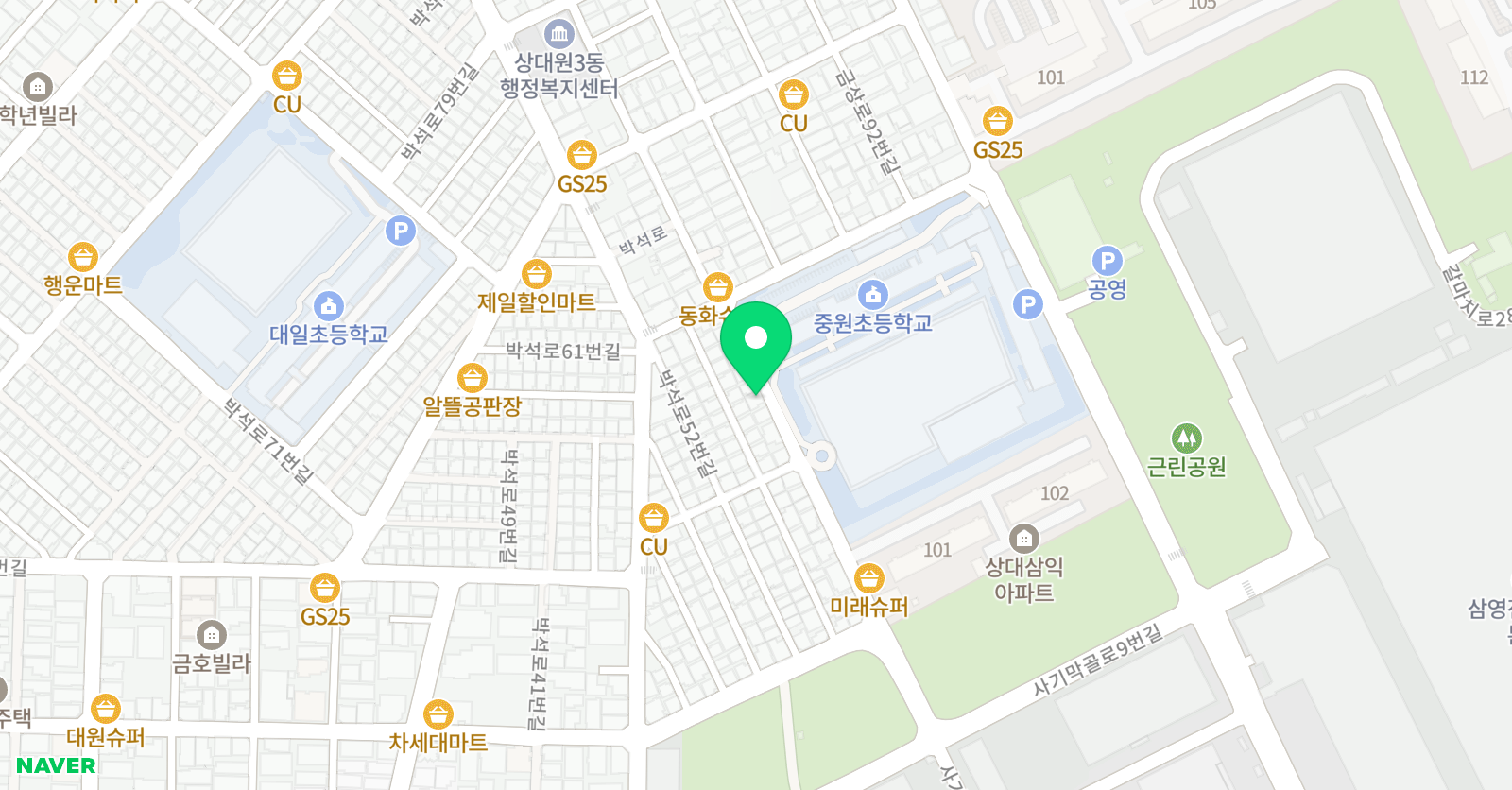 푸르넷 공부방 양쌤점 위치