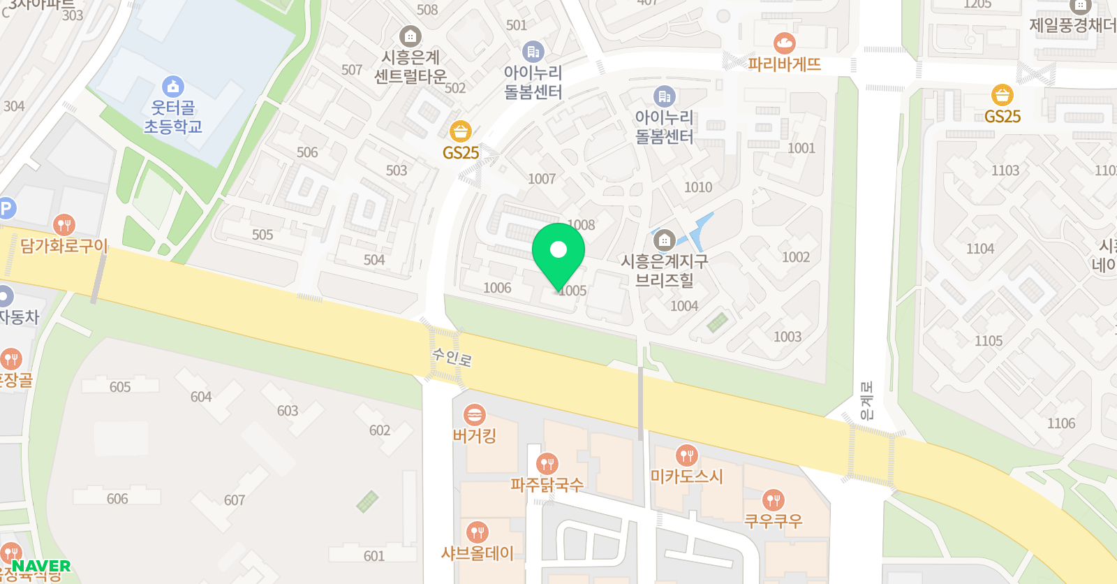 정 수학과외공부방 위치