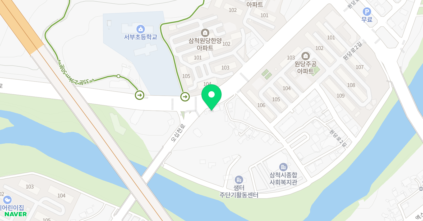 웅진 홈스쿨 공부방 위치
