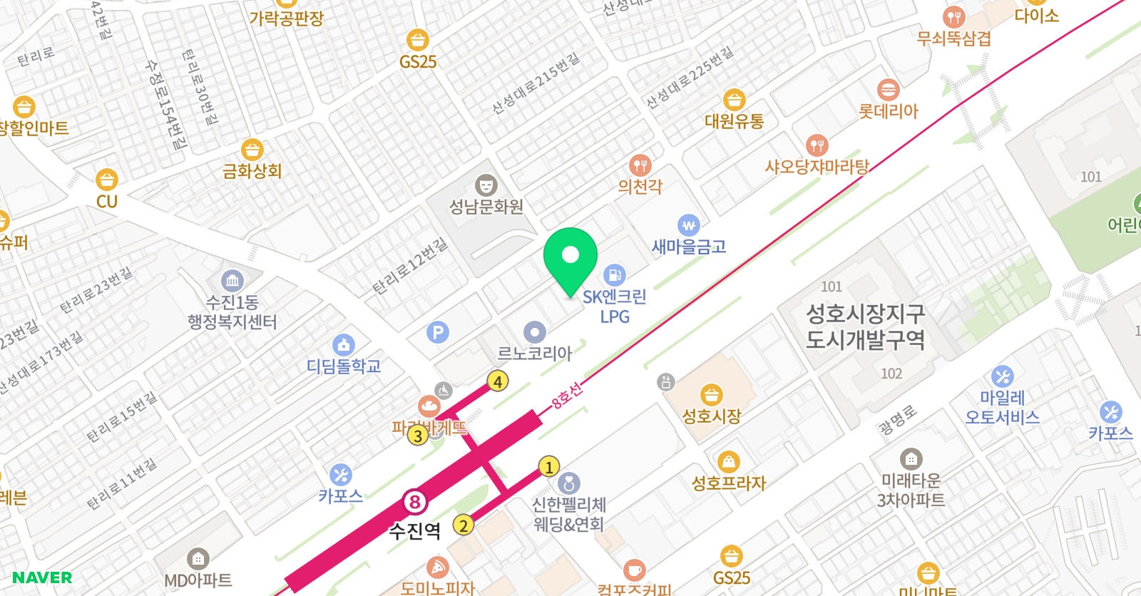 더블유쓰리 댄스학원 위치