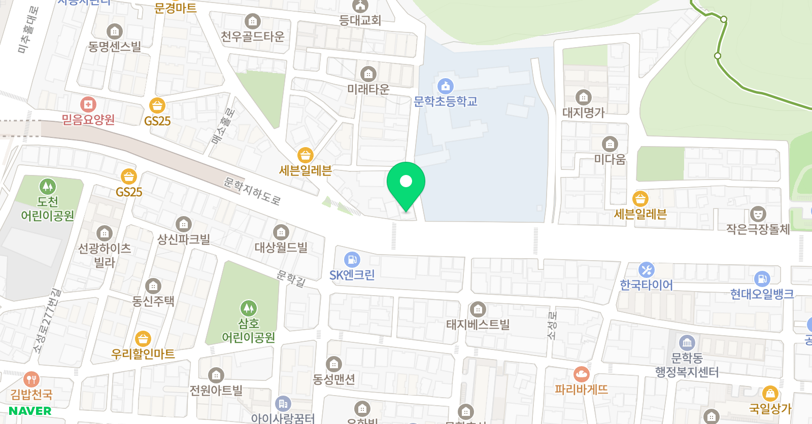 초록별 음악학원 위치
