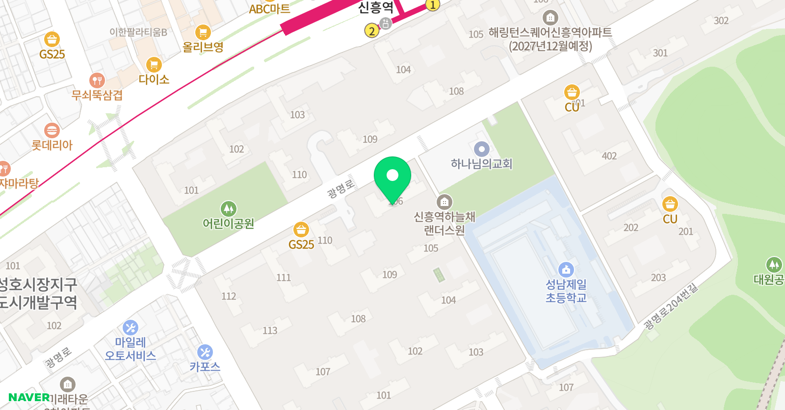 숙명피엔오 뮤직 위치
